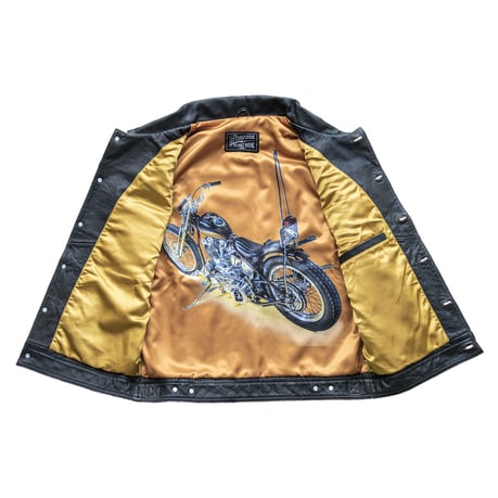 13 1/2 Blood Moon Leather Vest, Black Vest 13 And A Half Company