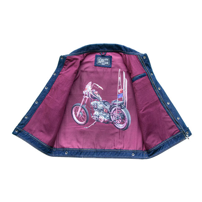 13 1/2 Rain Splitter denim vest VESTS 13 And A Half Company