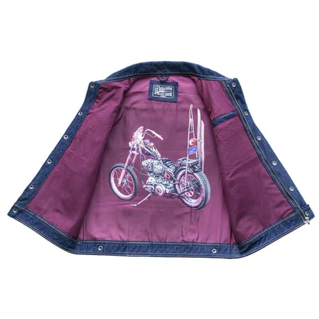 13 1/2 Rain Splitter Denim Vest Vest 13 And A Half Company