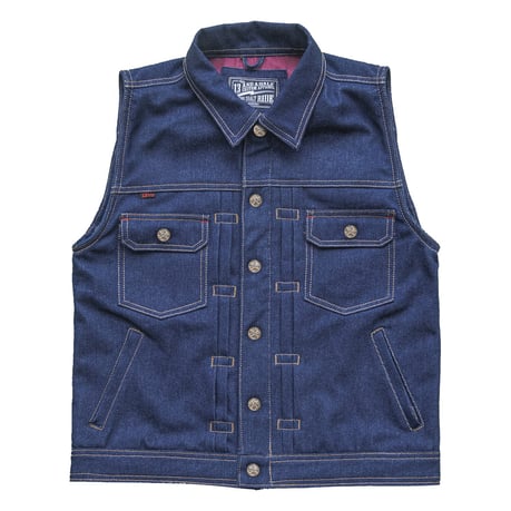 13 1/2 Rain Splitter Denim Vest Vest 13 And A Half Company