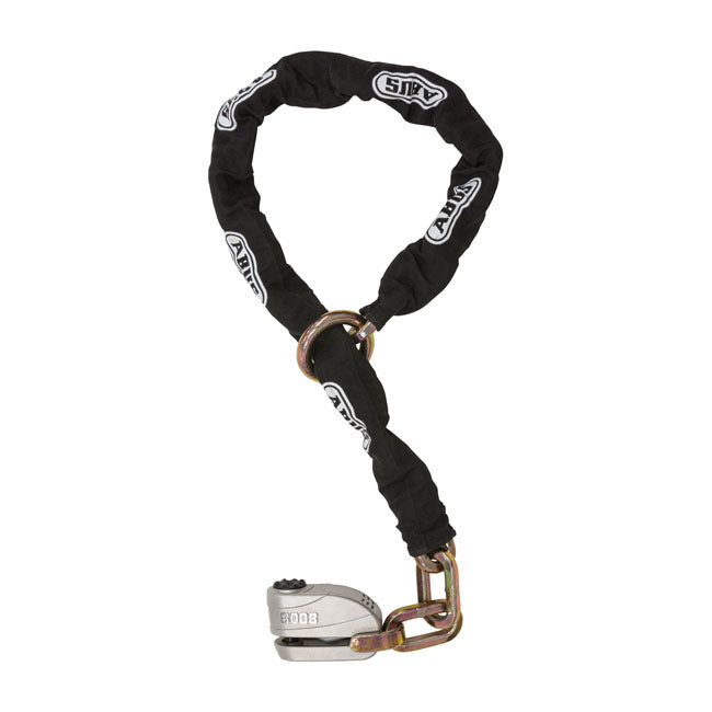 Abus, 8008 Disc Lock & 12 Ks120 Black Loop Chain Chain Lock Abus