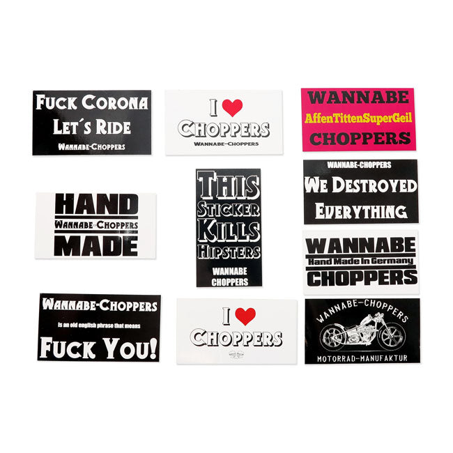 Wannabe Choppers, Sticker Set Lifestyle Accessory Wannabe Choppers