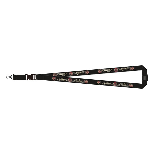 WCC Lanyard, Black Key Chain West Coast Choppers