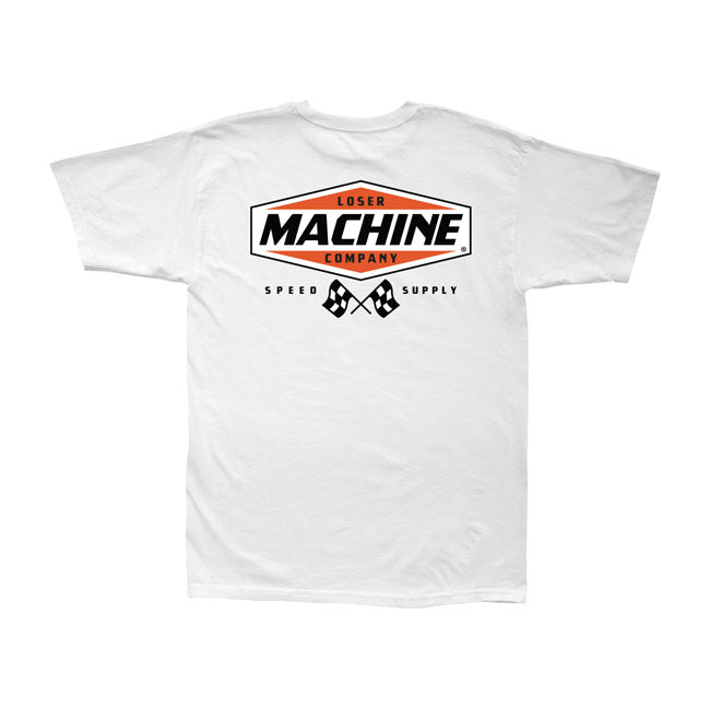 Loser Machine Overdrive T Shirt White T-Shirt Loser Machine Company