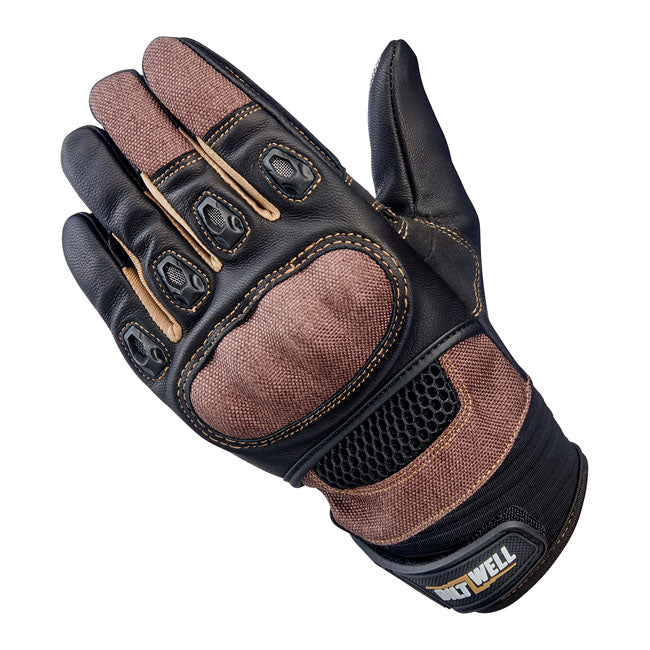 Biltwell Bridgeport gloves chocolate/black Gloves Biltwell