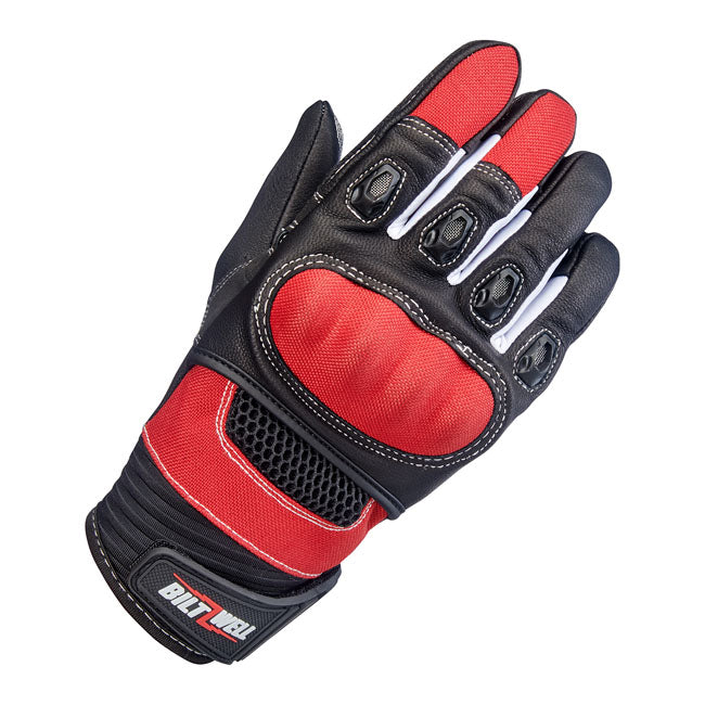 Biltwell Bridgeport gloves red/black Gloves Biltwell