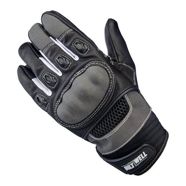 Biltwell Bridgeport gloves gray/black Gloves Biltwell