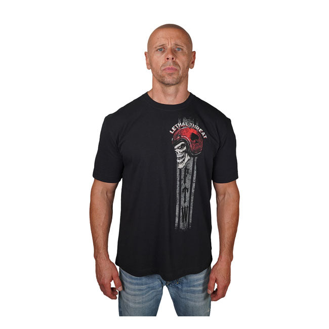 Lethal Threat Forever Two Wheels T Shirt Black T-Shirt Lethal Threat