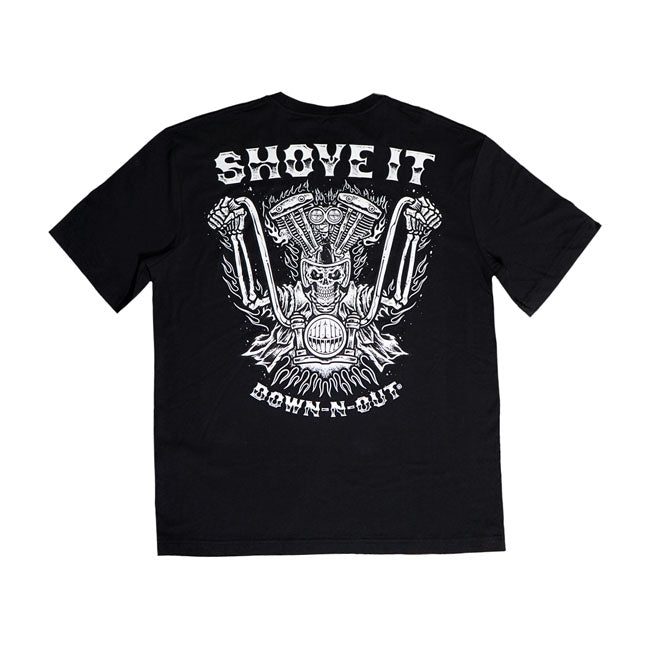 Down N Out Shove It T Shirt Black T-Shirt Down N Out