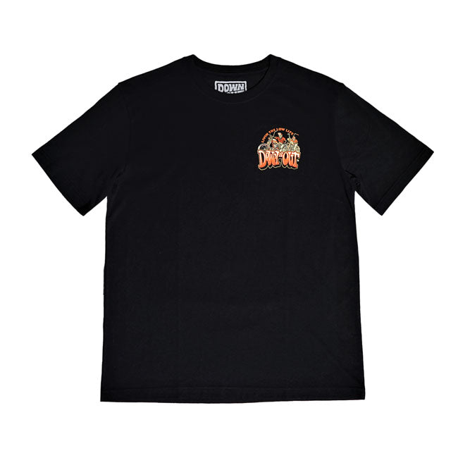 Down N Out Dno 4 Life T Shirt Black T-Shirt Down N Out