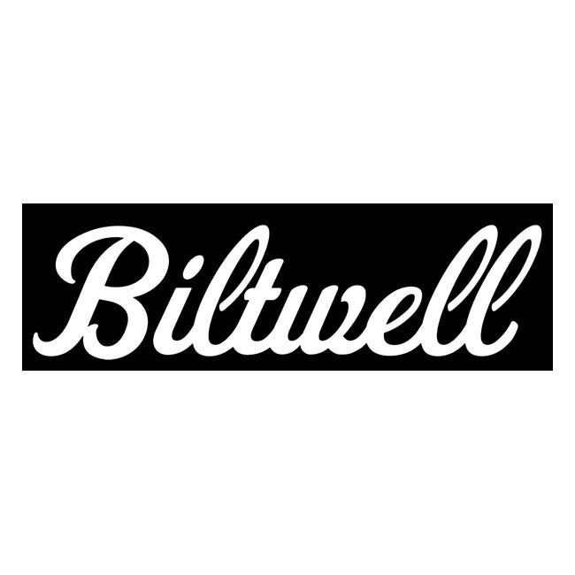 Biltwell Script sticker white 12" Lifestyle Accessory Biltwell