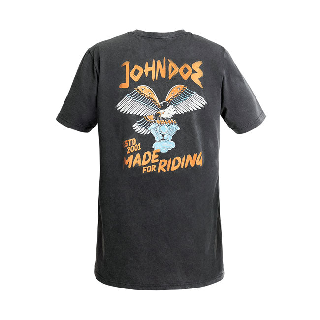 John Doe Eagle T-shirt fade out black T-Shirt John Doe
