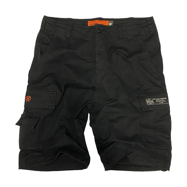 WCC CFL Cargo Shorts Vintage, Black Shorts West Coast Choppers S