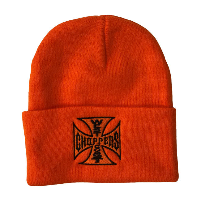 WCC OG roll-up beanie dark orange Beanie West Coast Choppers
