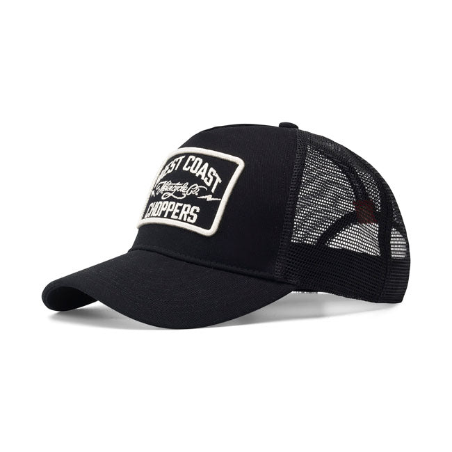 WCC Motorcycle Co. 5-panel trucker cap black Caps West Coast Choppers