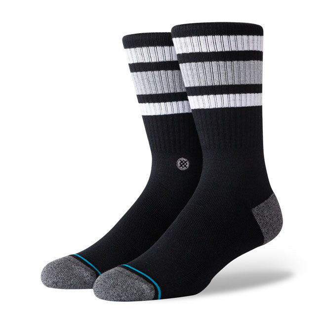 Boyd Crew Sock, Black Socks Stance
