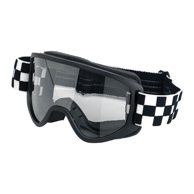 Biltwell Moto 2.0 Checkers goggles black/white Riding Eyewear Biltwell