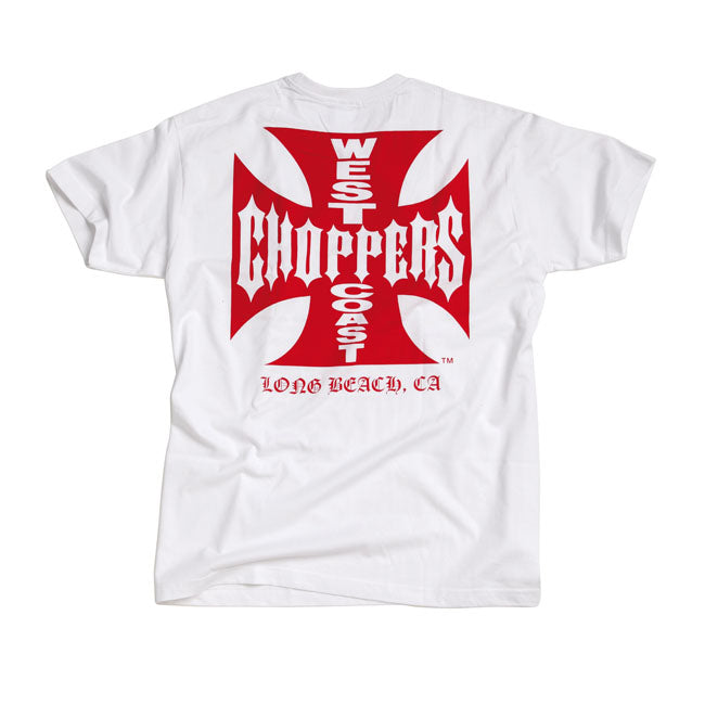 WCC OG Classic t-shirt white/red T-Shirt West Coast Choppers