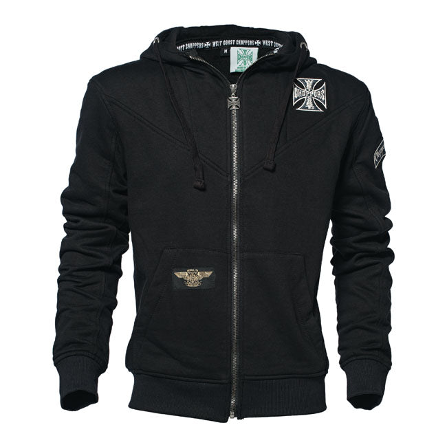 WCC OG Classic Panel zip hoodie black Hoodie & Sweatshirt West Coast Choppers