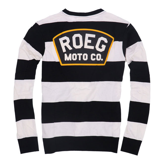 Sweat-shirt Roeg Shawn Stripe Off White/Black Sweatshirts Roeg