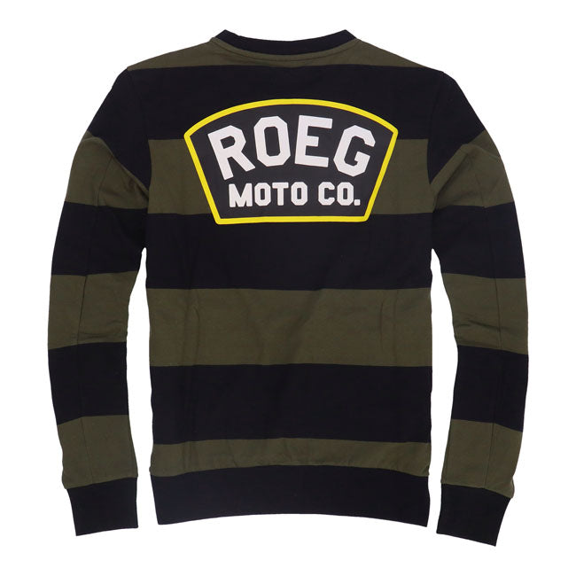 Sweatshirt Roeg Shawn Stripe Army/Noir Sweatshirts Roeg