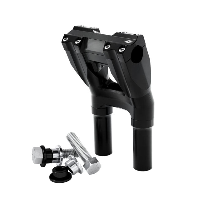 Isolated Kickback Risers Risers Kraus Motor Co. 8" 1" Black