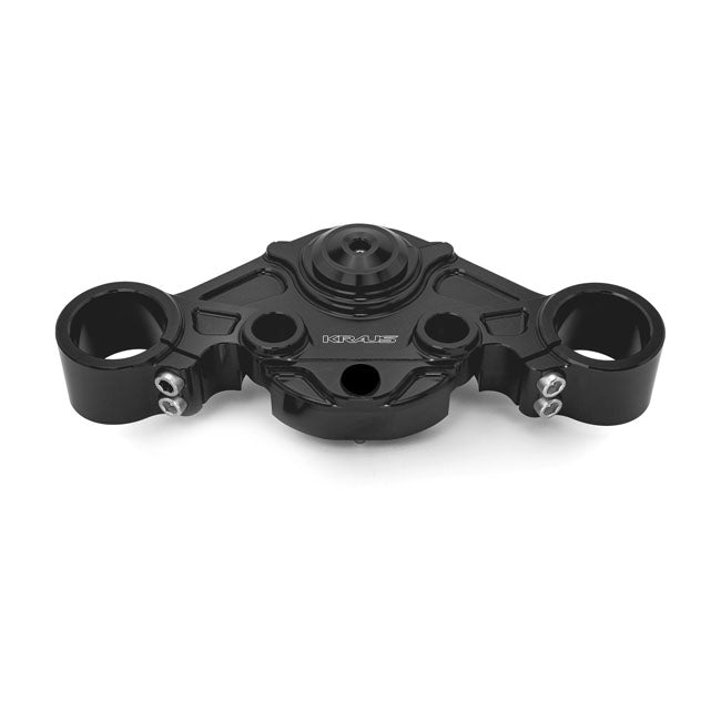 Wolf One Bagger Top Clamp - 15+ Road Glide Triple Tree Kraus Motor Co. Black