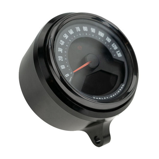 Lowrider S Gauge Bucket - 18+ Softail Gauge Mount Kraus Motor Co. Black
