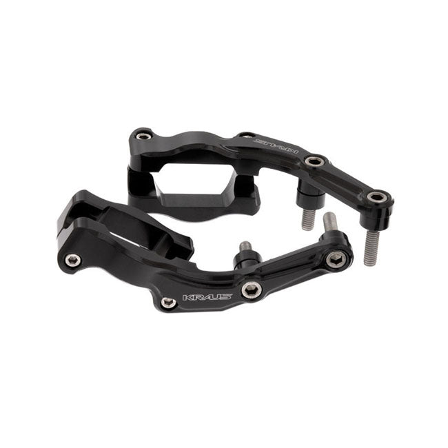 Remote Reservoir Mounts - Touring Rear Shocks Accessories Kraus Motor Co. Black