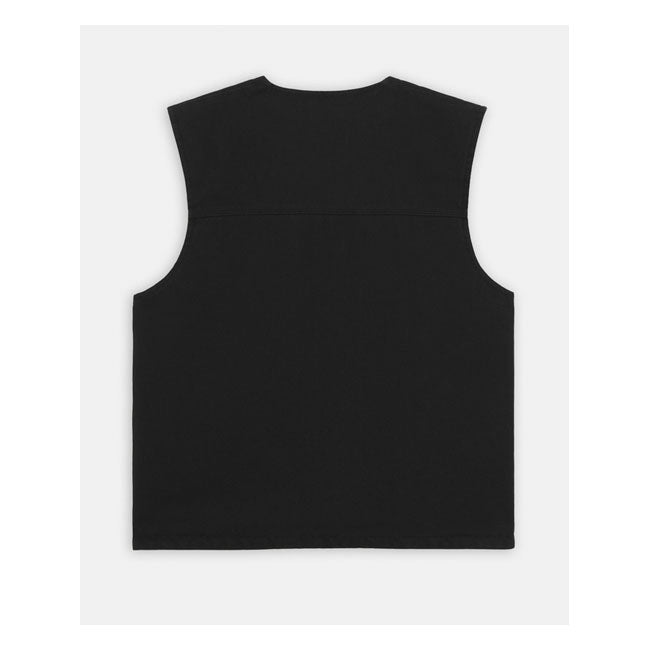 Dickies Duck Canvas Vest, Black Vest Dickies