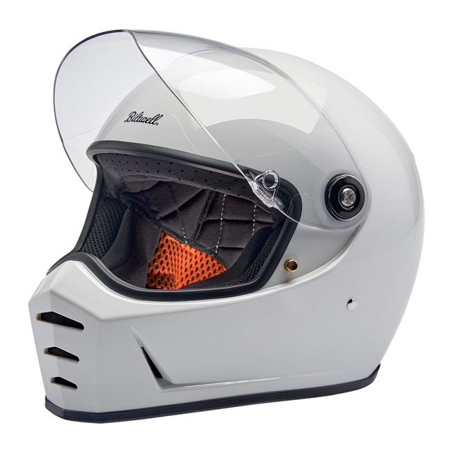 Biltwell Lane Splitter helmet gloss white Helmets Biltwell