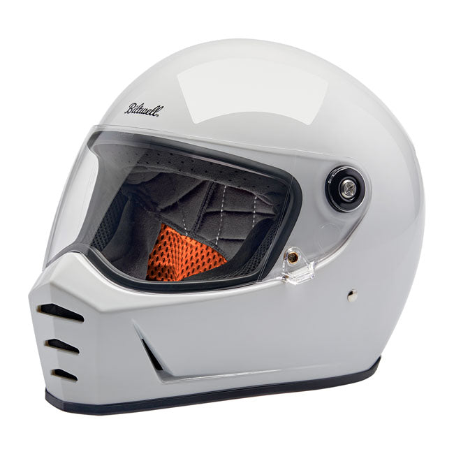 Biltwell Lane Splitter helmet gloss white Helmets Biltwell