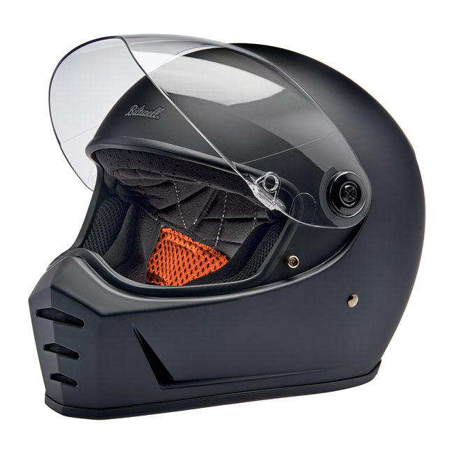 Biltwell Lane Splitter Helmet, Flat Black Helmets Biltwell