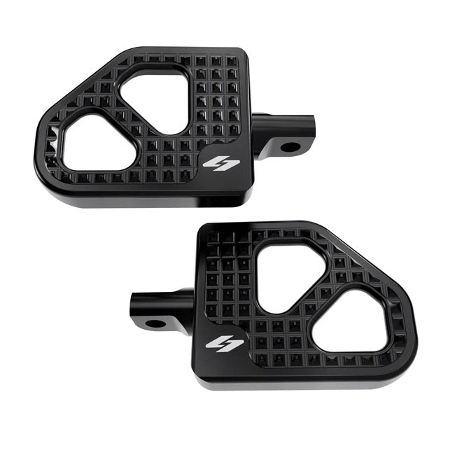 Max Lean Mini Boards Foot Pegs Kraus Motor Co. Black Anodized