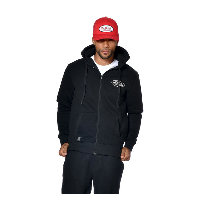 Von Dutch Logo zip hoodie black Hoodie & Sweatshirt Von Dutch