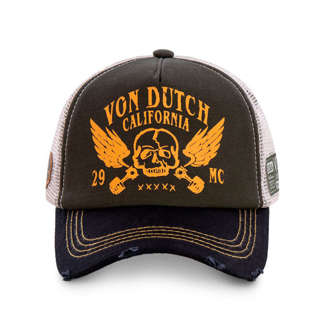 Von Dutch Crew cap black/orange Caps Von Dutch
