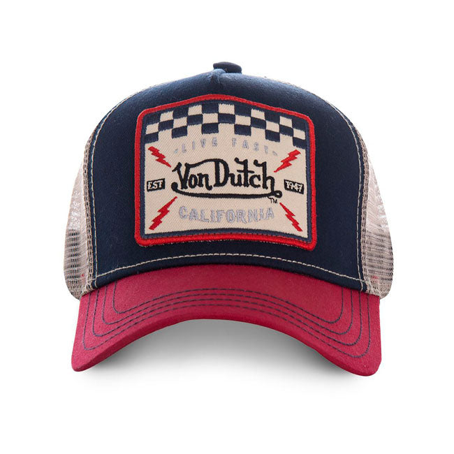 Von Dutch Square cap marine red Caps Von Dutch