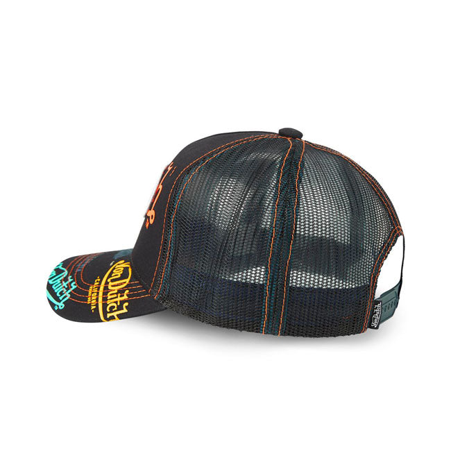 Von Dutch Logo Everywhere cap black/multicolour Caps Von Dutch