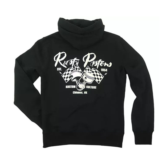 Rusty Pistons Riggins Zip Hoodie Noir Hoodies Rusty Pistons