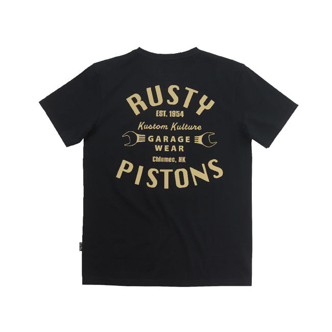 Rusty Pistons Vista T Shirt Black T-Shirt Rusty Pistons