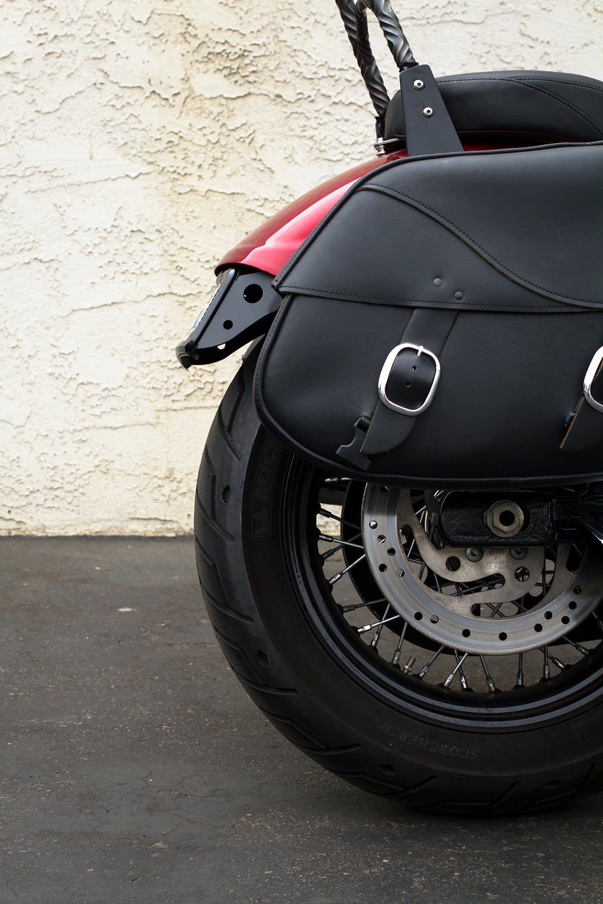 Curved License Plate Relocation - Dyna License Plate Cycle Visions
