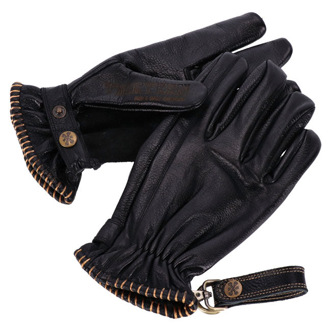 13 1/2 Loud Ride Gloves, Black Gloves 13 And A Half Company XS