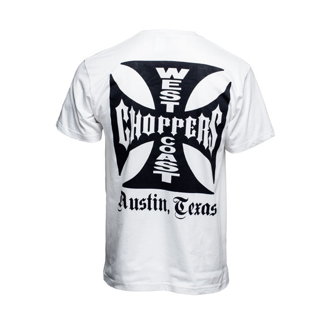 WCC OG Classic cross ATX t-shirt white T-Shirt West Coast Choppers