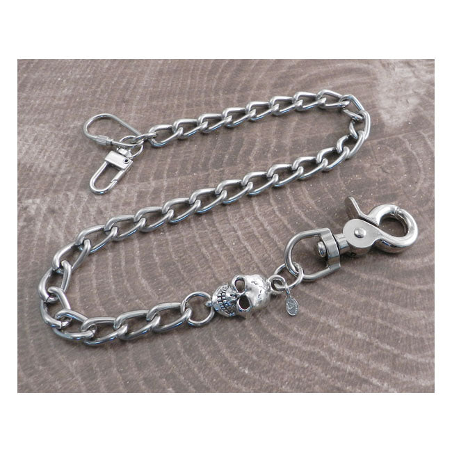 Amigaz Wallet Chain With Skull Link 16" Lifestyle Accessory Amigaz