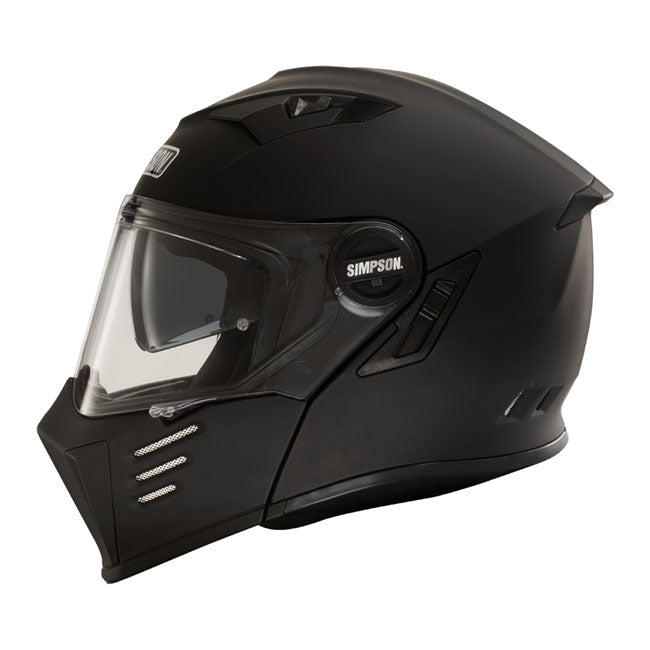 Simpson Helmets Darksome (Mod Bandit) Helmet, Matt Black Modular Helmet Simpson Helmets XS