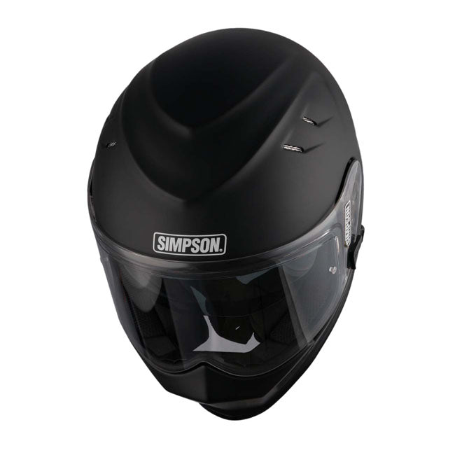 Simpson Venom (Ghost Bandit) Helmet, Matt Black Full Face Helmet Simpson Helmets