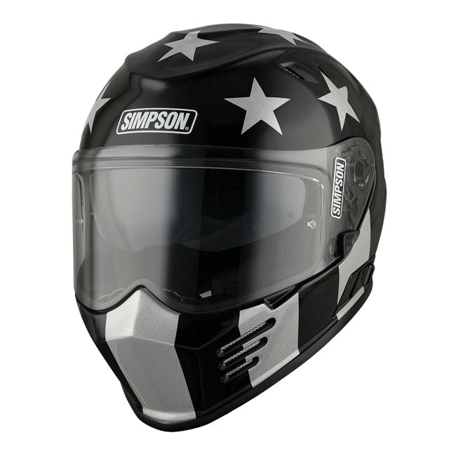 Simpson Venom (Ghost Bandit) Helmet, Stingrae Full Face Helmet Simpson Helmets
