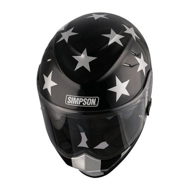 Simpson Venom (Ghost Bandit) Helmet, Stingrae Full Face Helmet Simpson Helmets