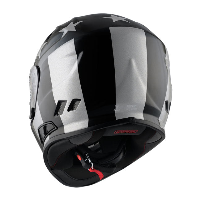 Simpson Venom (Ghost Bandit) Helmet, Stingrae Full Face Helmet Simpson Helmets