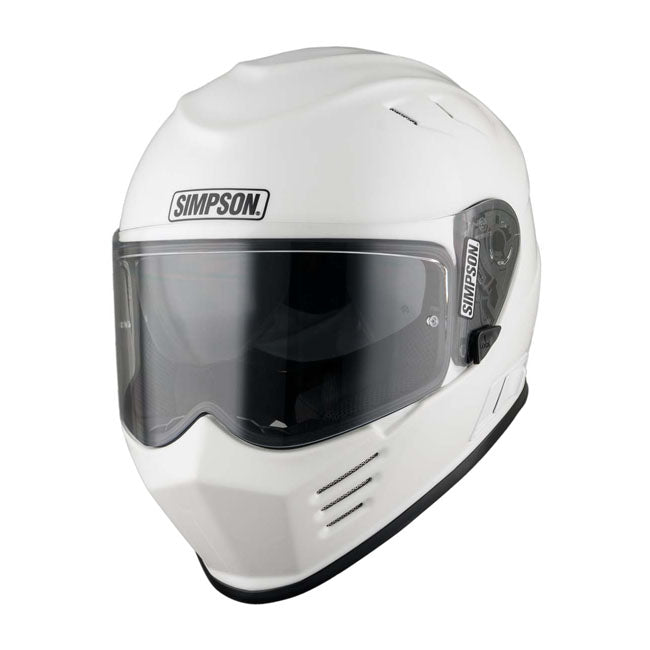 Simpson Venom (Ghost Bandit) Helmet, White Full Face Helmet Simpson Helmets
